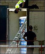 Lorry being search for immigrants