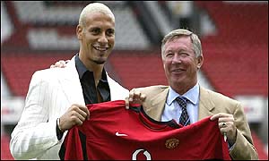 Rio Ferdinand and Sir Alex Ferguson