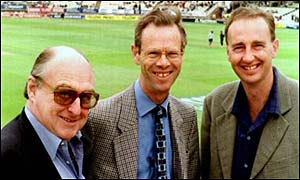 Henry Blofeld, Christopher Martin Jenkins and Jonathan Agnew