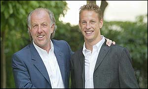 Dave Richards welcomes Jenson Button to BAR