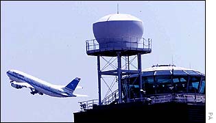 Heathrow plane takes off