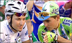 Ivan Basso started the day in 11th place overall