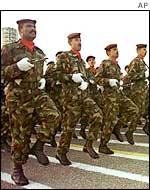 Iraqi army on parade