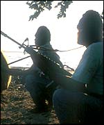 A gang of sea pirates