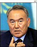 Kazakh President Nursultan Nazarbayev