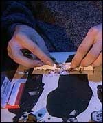 Making a marijuana cigarette