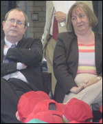 NEWI Principal Mike Scott and Wrexham council leader Shan Wilkinson