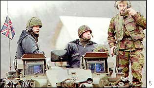 British IFOR troops in Bosnia