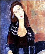 Modigliani's Woman's Head, 1911 - 12, courtesy of the Merzbacher Foundation