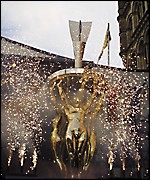 The plinth holding the baton