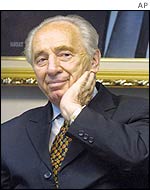Israeli Foreign Minister Shimon Peres