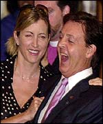 Sir Paul McCartney and Heather Mills 