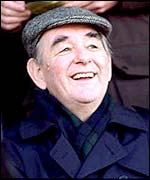 Brian Clough watching Burton Albion in action