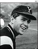 US President George W Bush during his time at Yale University