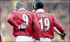 Andy Cole and Dwight Yorke back together again