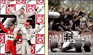 Hakkinen was crowned world champion in 1998 and 1999, becoming only the seventh man to win back-to-back titles