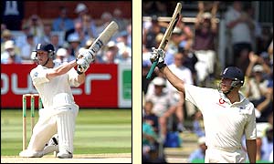 Andrew Flintoff impresses as he smashes 59 off 62 balls for his first half-century on home soil