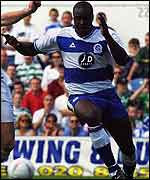 QPR defender Dan Shittu in action in a pre-season friendly against Celtic