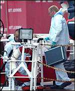 Police forensic experts