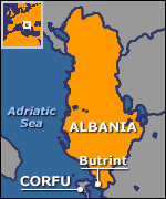 Map of Albania