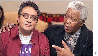 Zackie Achmat (left) and Nelson Mandela