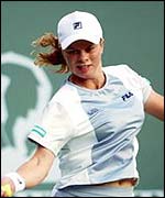 Kim Clijsters keeps her cool