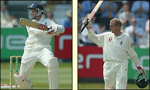 John Crawley has done his average no harm with knocks of 64 and 100 not out