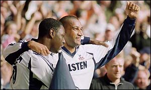 Dean Richards, right, with Ledley King