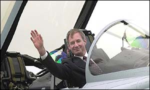 Geoff Hoon, who officially named the new Eurofighter planes