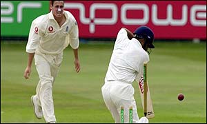 Simon Jones & Virender Sehwag