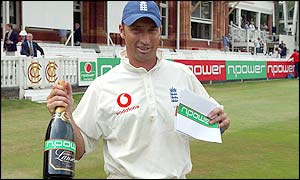 Nasser Hussain's superb first innings 155 was crucial to England's success