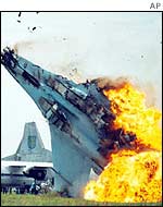 Saturday's crash at an air show in Lviv, Ukraine