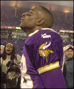 Cris Carter of the Minnesota Vikings