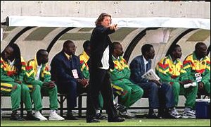 Bruno Metsu and the Senegal bench