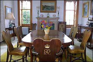 Dining room at the Castle of Mey
