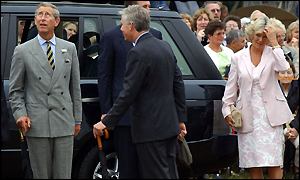 Prince Charles arrives at Sandringham