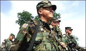 American member of Nato-led peacekeeping force in Bosnia