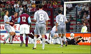 Taylor�s 83rd minute strike looked to have won the game for Villa, but they were denied in the final minute