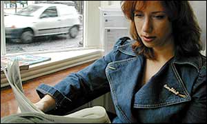 Jo-Anne Nadler in a cafe