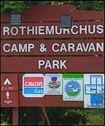 Caravan site sign