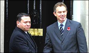 King Abdullah and Tony Blair
