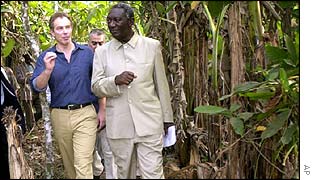 Tony Blair visits the Ivory Coast