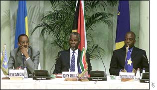Rwanda, South Africa and DR Congo presidents 