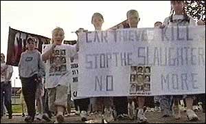 Families bereaved by through crime stage a rally
