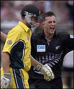 Bond dismissing Adam Gilchrist in the VB Series