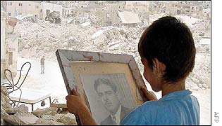 Jenin rubble yields picture of grandfather killed in 1967 war