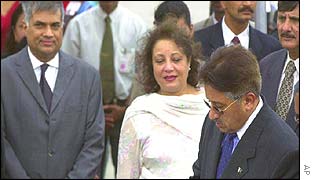 Musharraf and Sri Lankan PM