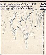 Signed postcard Picture: Cooper Owen's At the Movies auction