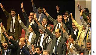 Nationalist Action Party deputies voting