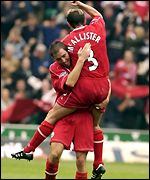 Aberdeen celebrate their last-gasp win